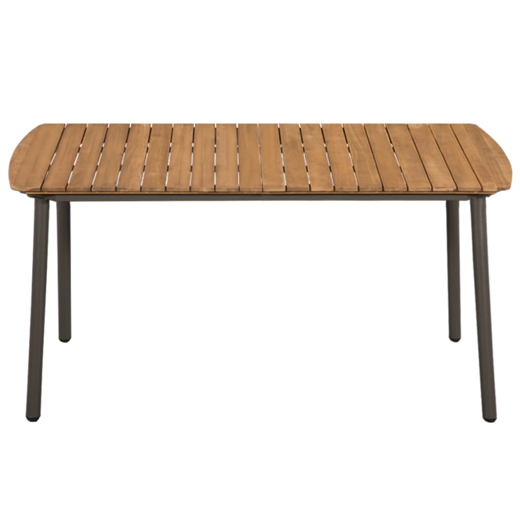 VidaXL 5-delige Tuinset poly rattan zwart