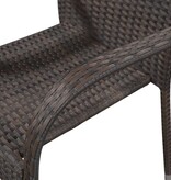 VidaXL 5-delige Tuinset poly rattan bruin