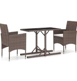 VidaXL 3-delige Tuinset bruin