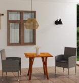 VidaXL 3-delige Tuinset antracietkleurig
