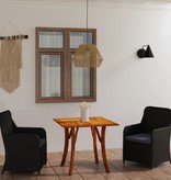 VidaXL 3-delige Tuinset zwart
