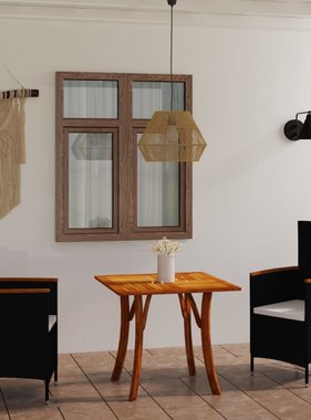 VidaXL 3-delige Tuinset zwart