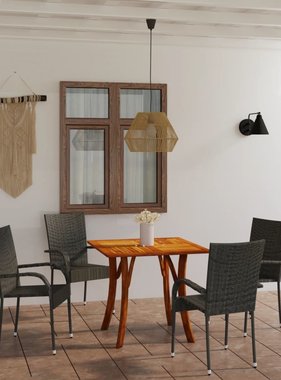 VidaXL 5-delige Tuinset grijs