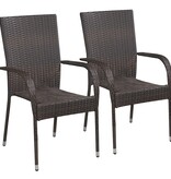 VidaXL 3-delige Tuinset bruin