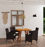 VidaXL 5-delige Tuinset bruin