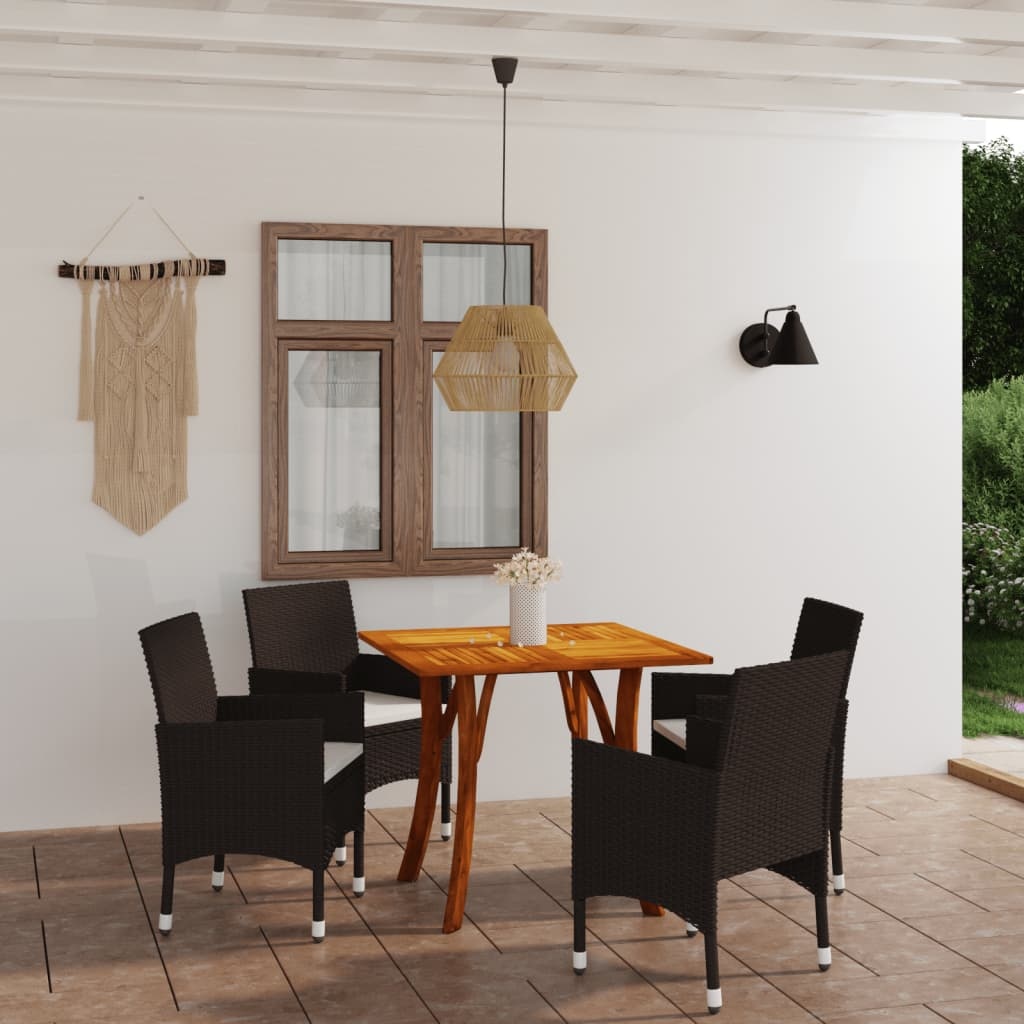VidaXL 5-delige Tuinset bruin