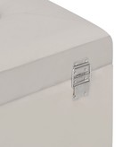 VidaXL Bankje met opbergvak 80 cm fluweel grijs