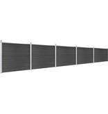 VidaXL Schuttingpanelenset 872x146 cm HKC grijs