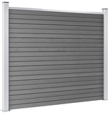 VidaXL Schuttingpanelenset 872x146 cm HKC grijs