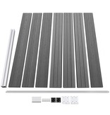 VidaXL Schuttingpanelenset 872x146 cm HKC grijs