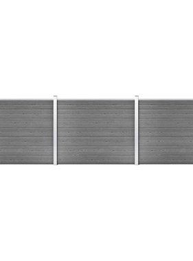 VidaXL Schuttingpanelenset 526x146 cm HKC grijs