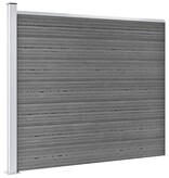 VidaXL Schuttingpanelenset 526x146 cm HKC grijs