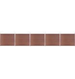 VidaXL Schuttingpanelenset 872x146 cm HKC bruin