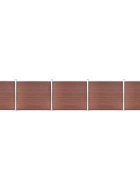VidaXL Schuttingpanelenset 872x146 cm HKC bruin
