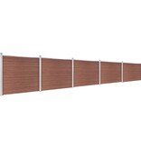 VidaXL Schuttingpanelenset 872x146 cm HKC bruin