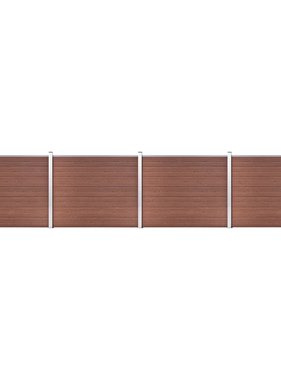 VidaXL Schuttingpanelenset 699x146 cm HKC bruin