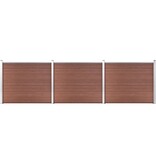 VidaXL Schuttingpanelenset 526x146 cm HKC bruin