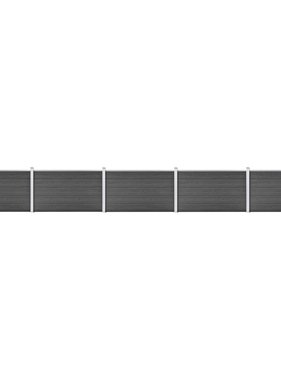 VidaXL Schuttingpanelenset 872x105 cm HKC zwart