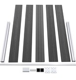 VidaXL Schuttingpanelenset 872x105 cm HKC zwart