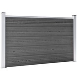VidaXL Schuttingpanelenset 699x105 cm HKC zwart