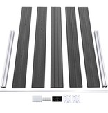 VidaXL Schuttingpanelenset 699x105 cm HKC zwart