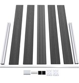 VidaXL Schuttingpanelenset 353x105 cm HKC zwart