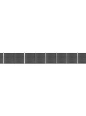 VidaXL Schuttingpanelenset 1830x(105-186) cm HKC zwart