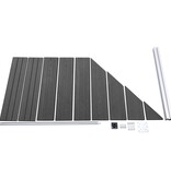 VidaXL Schuttingpanelenset 1830x(105-186) cm HKC zwart