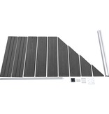 VidaXL Schuttingpanelenset 1657x(105-186) cm HKC zwart