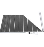 VidaXL Schuttingpanelenset 1311x(105-186) cm HKC zwart