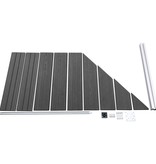 VidaXL Schuttingpanelenset 1138x(105-186) cm HKC zwart