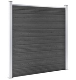 VidaXL Schuttingpanelenset 1737x186 cm HKC zwart