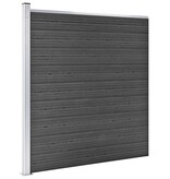 VidaXL Schuttingpanelenset 1737x186 cm HKC zwart