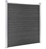 VidaXL Schuttingpanelenset 1564x186 cm HKC zwart