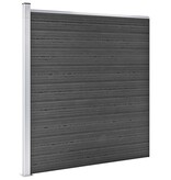 VidaXL Schuttingpanelenset 1564x186 cm HKC zwart