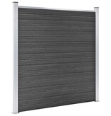 VidaXL Schuttingpanelenset 1391x186 cm HKC zwart
