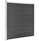 VidaXL Schuttingpanelenset 1391x186 cm HKC zwart