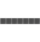 VidaXL Schuttingpanelenset 1218x186 cm HKC zwart