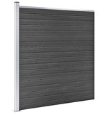 VidaXL Schuttingpanelenset 872x186 cm HKC zwart