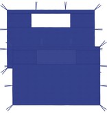 VidaXL Prieelzijwanden met ramen 2 st blauw