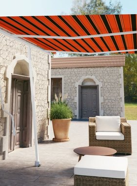 VidaXL Luifel vrijstaand automatisch 350x250 cm oranje en bruin