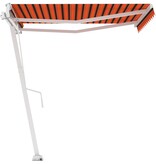 vidaXL Luifel vrijstaand automatisch 350x250 cm oranje en bruin