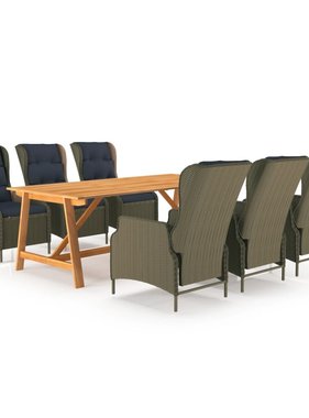 VidaXL 7-delige Tuinset bruin