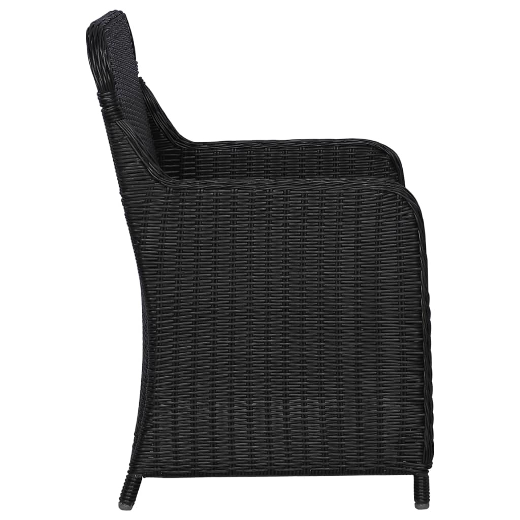 VidaXL 7-delige Tuinset zwart