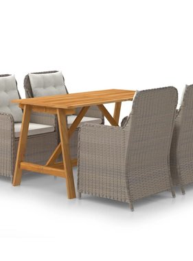 VidaXL 5-delige Tuinset bruin