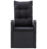 VidaXL 5-delige Tuinset zwart