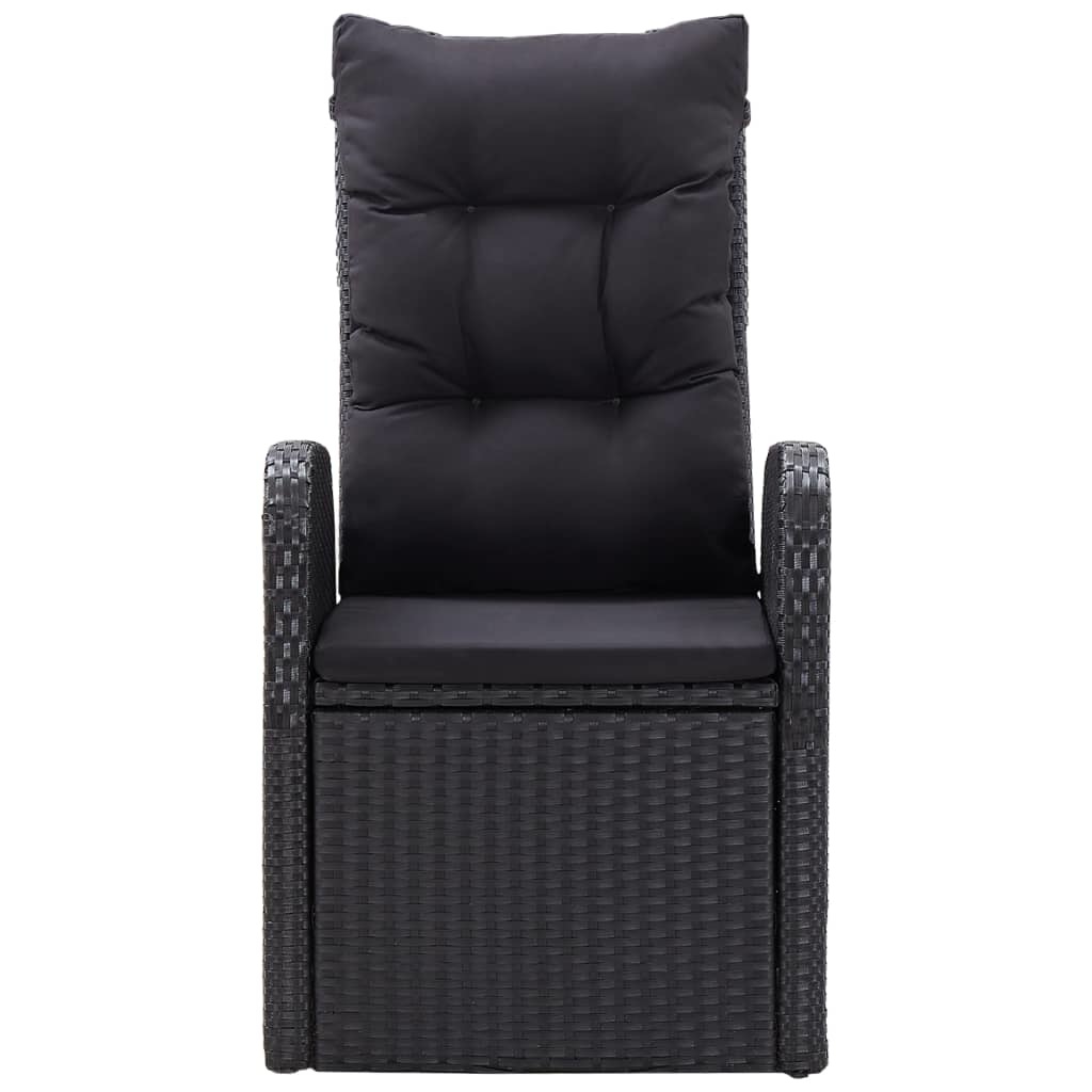 VidaXL 5-delige Tuinset zwart