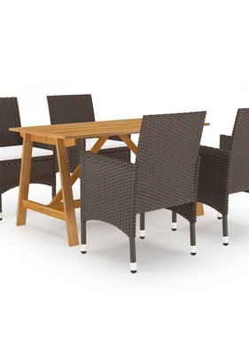 VidaXL 5-delige Tuinset bruin