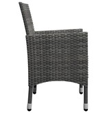 VidaXL 5-delige Tuinset grijs