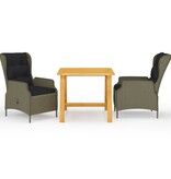 VidaXL 3-delige Tuinset bruin